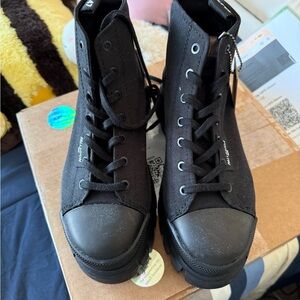 Palladium Black Combat & Moto Boots